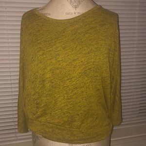 Green 3/4 Sleeve Sweater